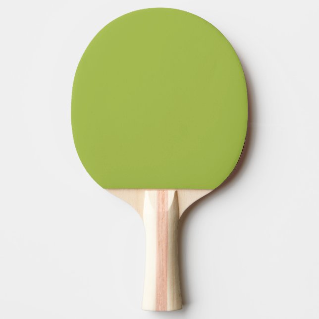 White Grape Green Spring Season Solid Colour Ping Pong Paddle (Front)