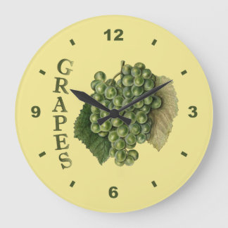 White Grapes ~Botanical Clock ~Kitchen ~Any