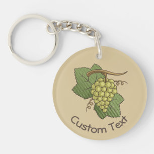 White Grapes Keychain