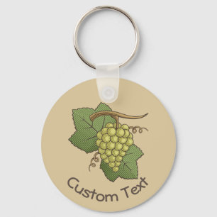 White Grapes Keychain