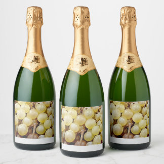 White Grapes Nancy France Sparkling Wine Label