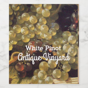 WHITE GRAPES  White Wine Tasting Party Label