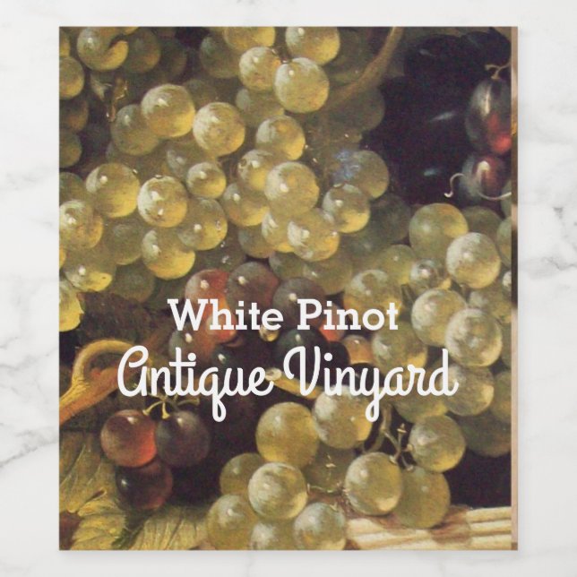 WHITE GRAPES  White Wine Tasting Party Label (Single Label)