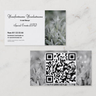 White grass business card