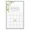 White Gray Green Watercolor Bridal Bingo Game