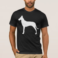 White Great Dane Dog Silhouette