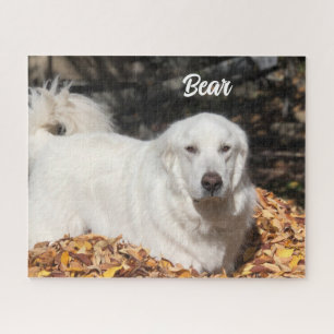 White Great Pyrenees Livestock Guardian Dog Jigsaw Puzzle