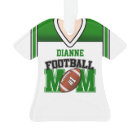 White/Green Football Mum Jersey