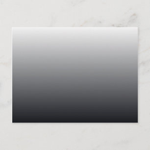 White Grey and Black Fade Gradient Postcard