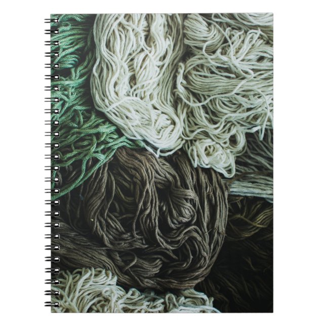 White, grey, and green ropes notebook (Front)
