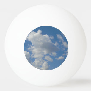 White/Grey Clouds and Blue Sky Ping Pong Ball