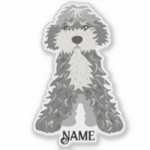 White & Grey Dog Personalised