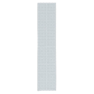 white grey geometric pattern art deco  short table runner