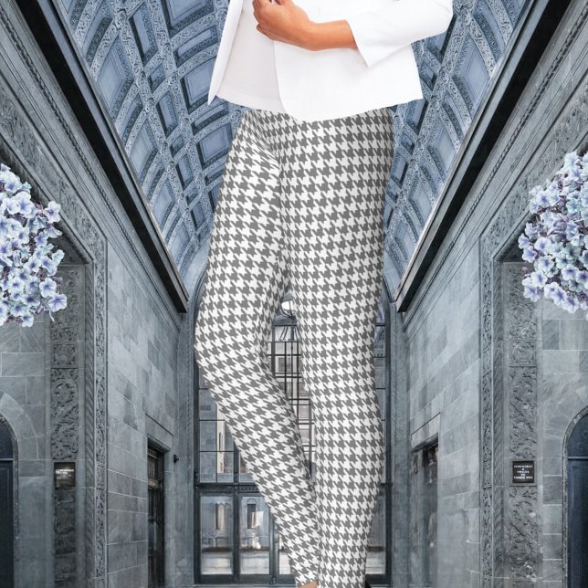 White & Grey Houndstooth Leggings (Creator Uploaded)