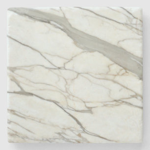 White grey marble luxurious design stone coaster