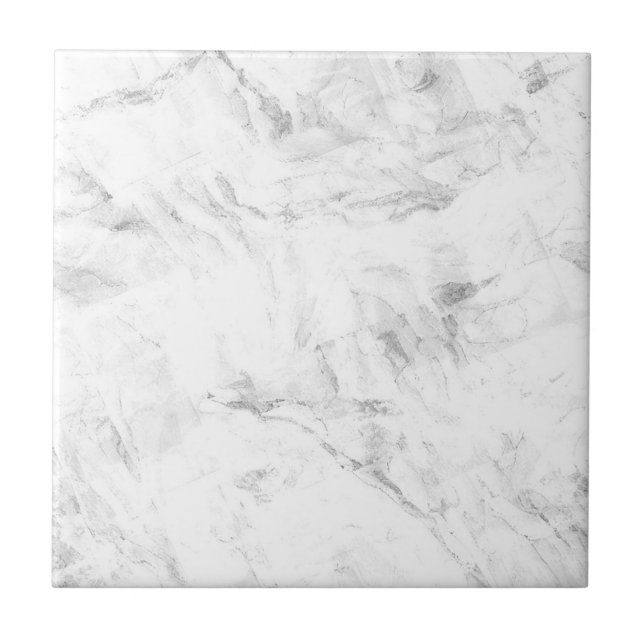 White Grey Marble Stones Ceramic Tile (Front)