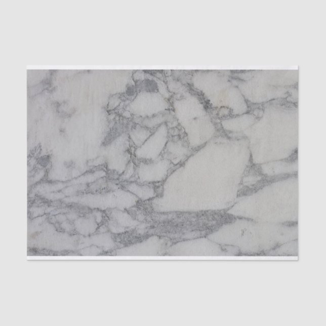 White Grey Marble Weathered Texture DIY Loft Decor Tissue Paper (Front)
