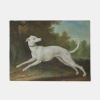 White Greyhound Dog (by Jean-Baptiste Oudry)