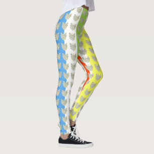 White Guardian Angel Art Custom Holiday Leggings
