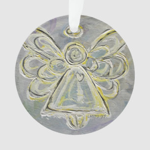 White Guardian Angel Gift Holiday Ornament