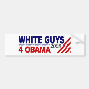 White Guys 4 Obama Bumper Sticker