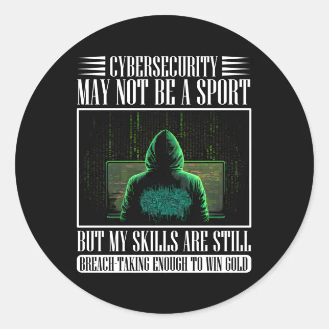 White Hacker For Cyber Warrior And Ethical Hacker Classic Round Sticker