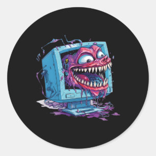 White Hacker For Cyber Warrior And Ethical Hacker Classic Round Sticker