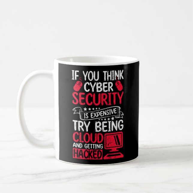 White Hacker For Cyber Warrior And Ethical Hacker Coffee Mug (Left)