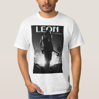 White Half Sleeves T-Shirt Leons' Kennedy Design