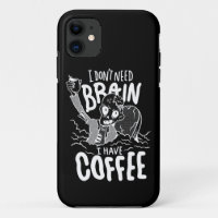 white halloween coffee drinking zombie