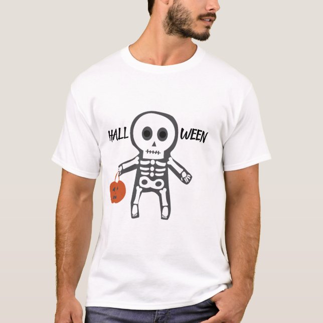 White Halloween T-Shirt (Front)
