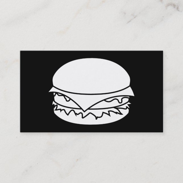 white hamburgers punch card (Front)