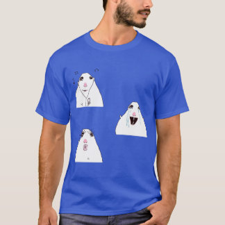 White Hamster Meme Premium funny vintage T-Shirt