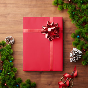 White Happy Holidays Wordart Pattern On Red Wrapping Paper