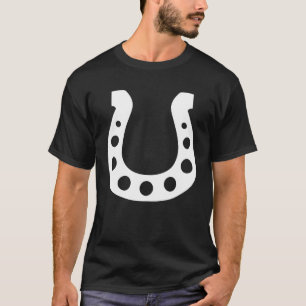 White happy horseshoe T-Shirt