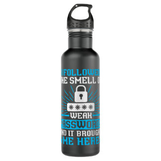 White Hat Ethical Hacker - Cyber Network Security  710 Ml Water Bottle