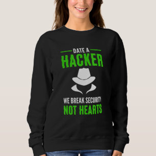 White Hat Hacker. Cyber Warrior. Cyber Security Ex Sweatshirt