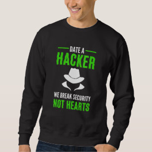 White Hat Hacker. Cyber Warrior. Cyber Security Ex Sweatshirt