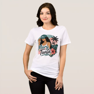 White Hawaiian Pidgin Funny Mary Tunta Tri-Blend Shirt