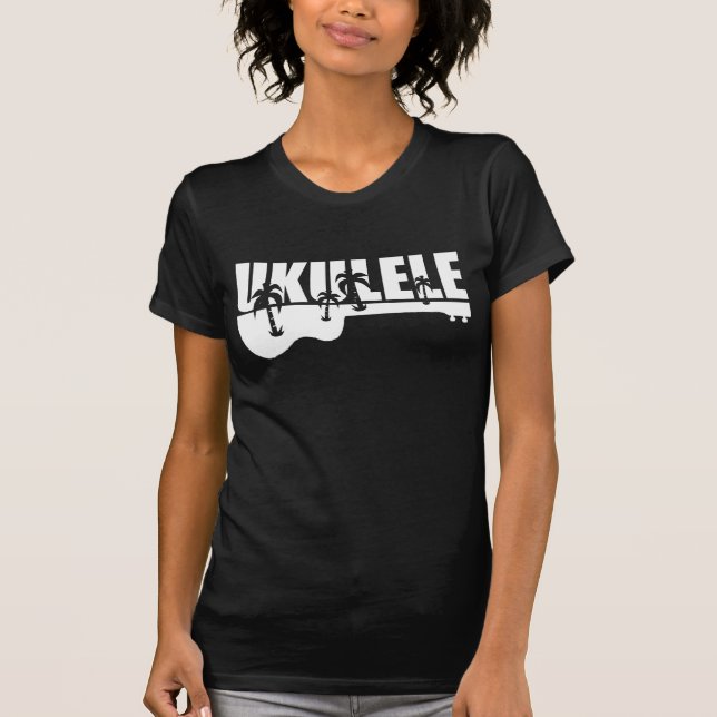 white hawaiian ukulele T-Shirt (Front)
