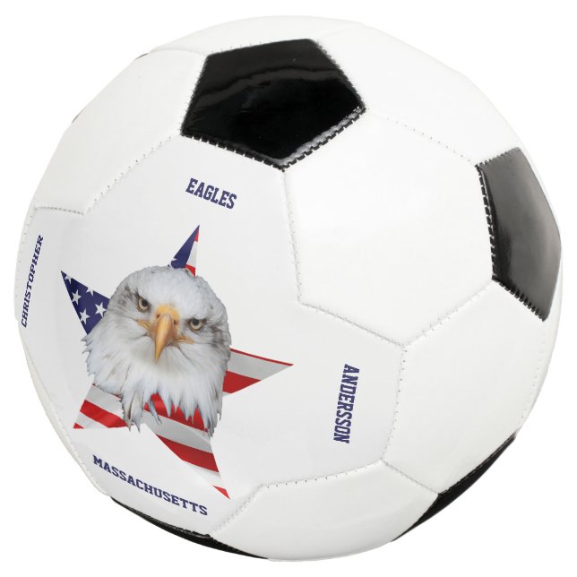 White Head Eagle, The American Flag, Star Football (Three Quarter)