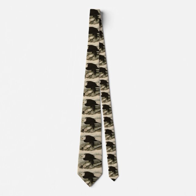 White-headed (Bald Eagle) Audubon Birds of America Tie (Front)
