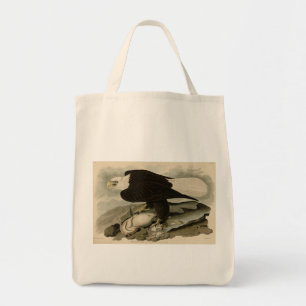 White-headed (Bald Eagle) Audubon Birds of America Tote Bag