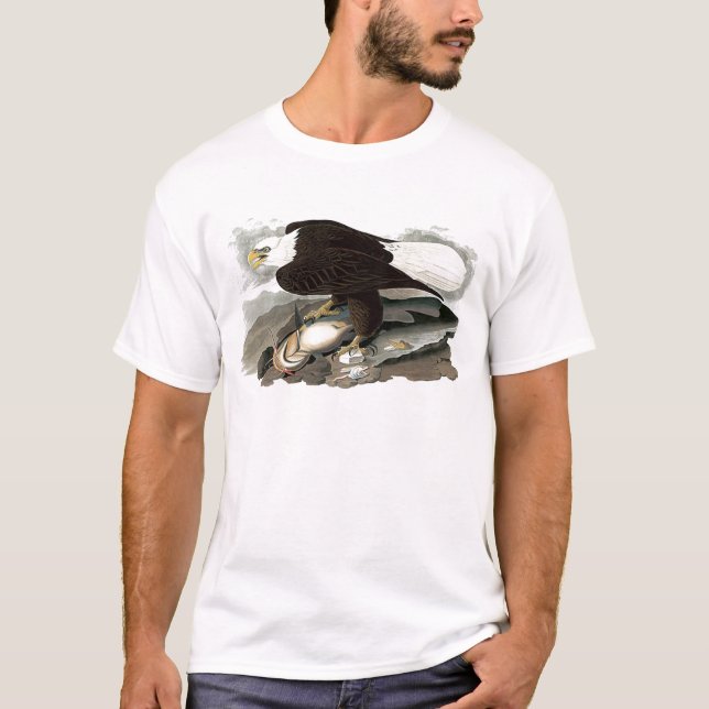White Headed Eagle | John James Audubon T-Shirt (Front)