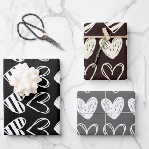 White Heart #24 Wrapping Paper Sheet