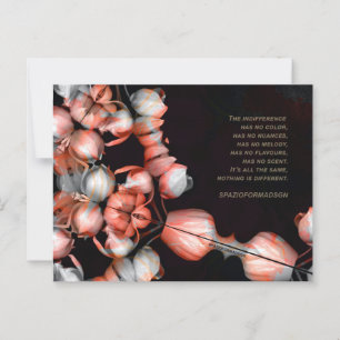 "White heart in black from sun" & Indifference Postcard