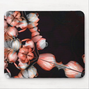 "White heart in black from sun" Mouse Mat