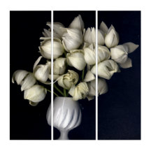 White heart in black