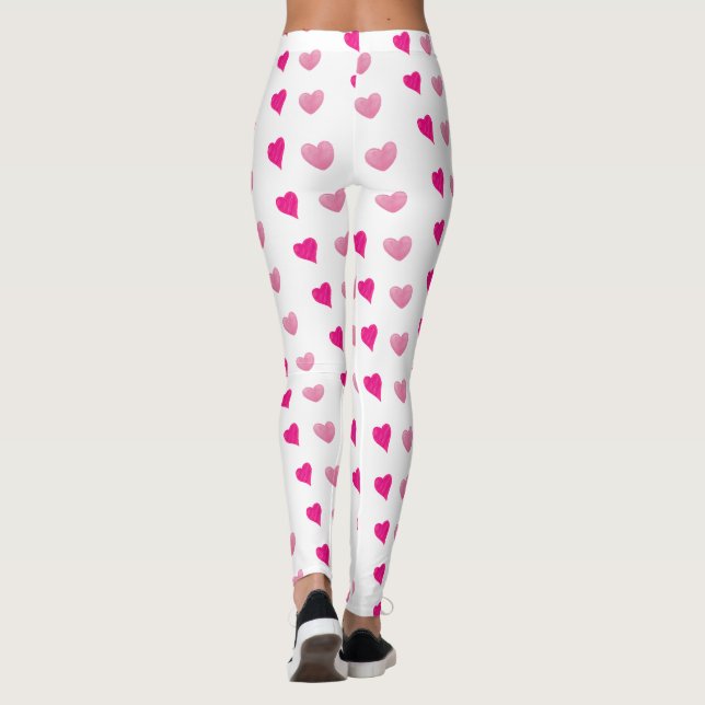 White heart Leggings (Back)