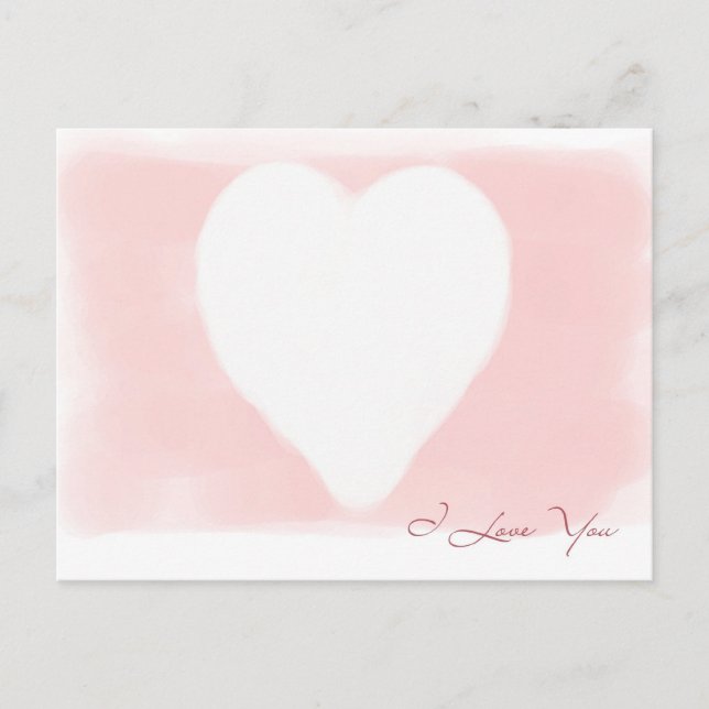 White Heart Postcard (Front)